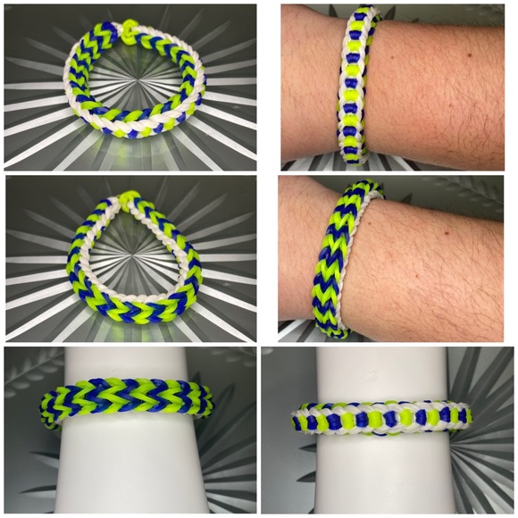 Flamepixie_ Jewelry - [💙🆓]  3/10$ 🛍 Handmade Rainbow loom bracelet 🌈💖